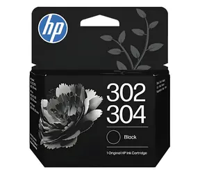 HP 302/304 Schwarz / Tintenpatrone / Original / DeskJet 2620, 2630, 3750 / 120 Seiten