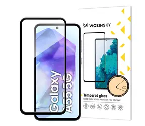 Wozinsky Displayschutzfolie aus gehärtetem Glas mit Vollverklebung für Samsung Galaxy A36 5G/A56 5G / Gehärtetes Glas / Vollflächiger Displayschutz