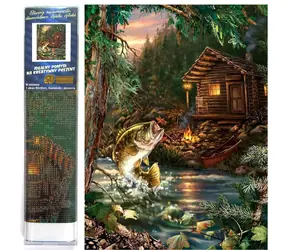 Norimpex Diamantmalerei Fischerhütte / 30x40 cm