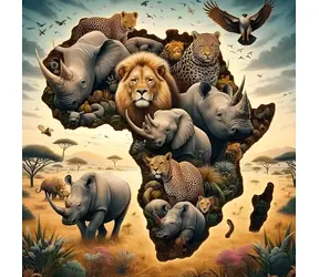 Norimpex Diamantmalerei Afrika / 30x40 cm