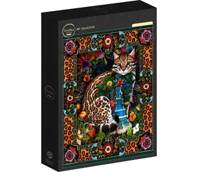 GRAPHICS Puzzle Tropische Katze / 1000 Teile / 47,8 x 69 cm