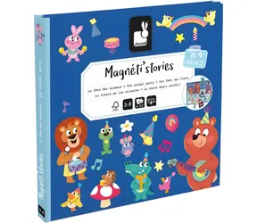 JANOD Magnetgeschichten Geburtstagstiere / Magnetbuch / 30 Magnetteile