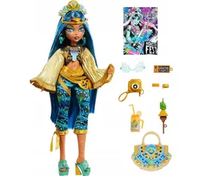 Mattel Monster High Monsterfest Cleo De Nile Puppe / ab 4 Jahren / Mit Zubehör für das Spiel