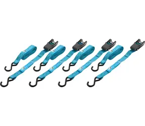 Compass Ratschengurt BLUE WAY / 18 mm / 3,5 m / TÜV/GS / 120 daN / 4er-Set.