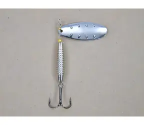 SURETTI Vibraspin Glitzer Silber, 18 g / Kunstköder / Raubfischangeln