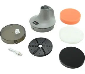 Multifunktions-Poliermaschine mit Kompassfunktion und Eiskratzer / 2000 mAh / USB-C / 0 Scheiben 100 mm