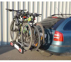 Compass Dolphin 3 TÜV / Fahrradträger für Anhängerkupplung / 3 Fahrräder / Traglast 45 kg / faltbar / TÜV