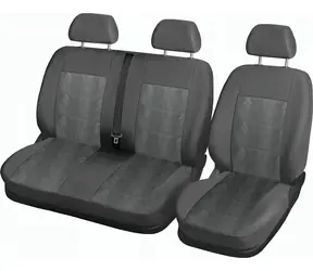 Compass Sitzbezüge VAN CARBON schwarz-grau / Sitzbezüge / Set 1+2 / 5-teilig / Polyester / Carbon-Muster