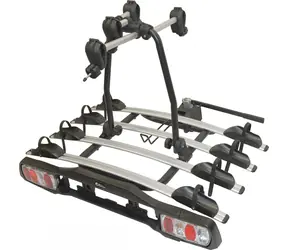 Compass DOLPHIN 4 TÜV / Fahrradträger für Anhängerkupplung / 4 Räder / faltbar / Diebstahlsicherung / Tragfähigkeit 60 kg
