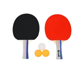 RULYT Tischtennis-Set 2ST-01 / 2x Schläger / 3x Bälle / Schwamm 1,8 mm
