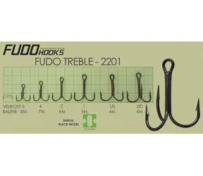 FUDO HAKEN Drillinge Größe 4, 7 Stück / Drillinge / Größe 4 / 7 Stück