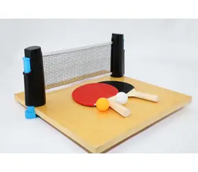 RULYT Tischtennisset / 2 Schläger / 3 Bälle / Netz mit Halterung