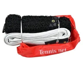 RULYT Tennisnetz, knotenlos / 12,8 x 1,07 m / 3 mm Seil / Maschenweite 4,5 x 4,5 cm / Polyethylen