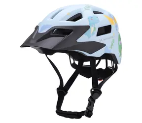 Wozinsky MTB-Helm, hellblau, Größe XS / Kinderfahrradhelm / Abnehmbares Visier