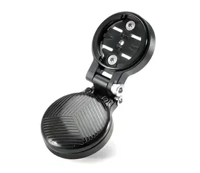 Rockbros WT-2 schwarz / Fahrradcomputerhalterung / Mit Stauraum für AirTag