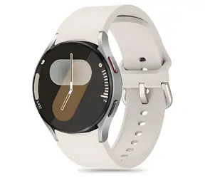 Tech-Protect Silikonarmband, beige, für Samsung Galaxy Watch 4/5/5 Pro/6/7/FE