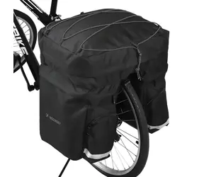 Wozinsky WBB13BK schwarz / Fahrradträgertasche / 60 l / Regenjacke