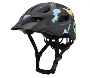 Wozinsky MTB-Helm schwarz S / Kinderfahrradhelm / abnehmbares Visier