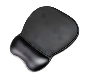 Wozinsky Ergonomisches Mauspad mit Handgelenkauflage, Schwarz / Mauspad / Gel / Öko-Leder / Rutschfest