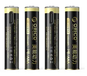 Orico Ener-G EG7C / Wiederaufladbare AAA-Batterie / Lithium / 1,5 V / 500 mWh / USB-C / 4 Stück