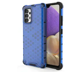 Hurtel Honeycomb Hülle für Samsung Galaxy A03s, blau / Schutzhülle / Gelrahmen / Robust