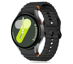 Tech-Protect Silikon-Sportarmband, schwarz, für Samsung Galaxy Watch 4/5/5 Pro/6/7/FE