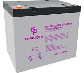 Conexpro GEL-12-55 / Batterie / GEL / 12V/55Ah / T14-M6 / Deep Cycle
