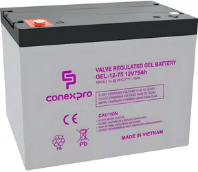 Conexpro GEL-12-75 / Batterie / GEL / 12V/75Ah / Deep Cycle / T14-M6