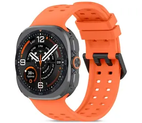 Tech-Protect Silikonarmband in Orange für Samsung Galaxy Watch Ultra 47 mm