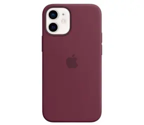 Apple Silikonhülle mit MagSafe für iPhone 12 mini, Pflaume / Hülle / MagSafe