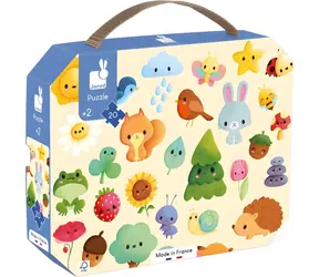 JANOD Puzzle im Etui Natur / 20 Teile / 50 x 40 cm