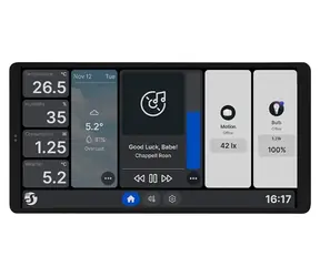 Shelly Wanddisplay X2 weiß / Wanddisplay / WLAN, Bluetooth / 6,95"-Touchscreen / 5A-Relais