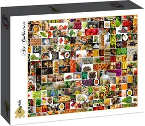 GRAPHICS Puzzle Collage: Küche in Farben / 1500 Teile / 85 x 61 cm