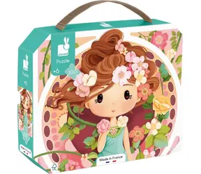 JANOD Puzzle im Etui, inspiriert von Mucha / 100 Teile / 40 x 50 cm