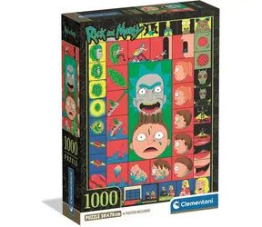 Clementoni Puzzle Rick & Morty: Legendäre Momente / 1000 Teile / ab 14 Jahren