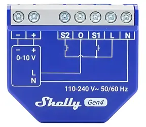 Shelly Dimmer 0/1-10V PM Gen4 / Dimmer / Wi-Fi / Zigbee / Bluetooth / Matter / Verbrauchsmessung