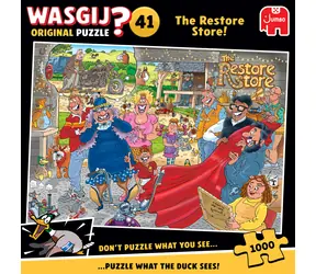 Jumbo-Puzzle WASGIJ Original 41: Laden wiederherstellen! / 1000 Teile / ab 12 Jahren