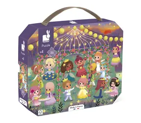 JANOD Puzzle im Koffer Prinzessinnen / 36 Teile / 50 x 40 cm
