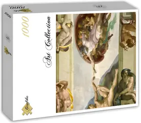 Grafikpuzzle Die Erschaffung Adams / 1000 Teile / quadratisch / 60 x 60 cm