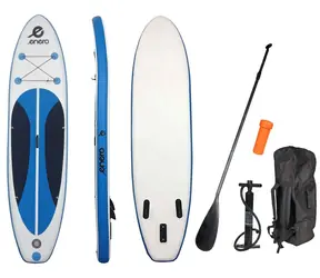 ENERO Paddleboard blau-weiß / 300 x 76 x 15 cm / Tragfähigkeit 130 kg / Gewicht 12,5 kg