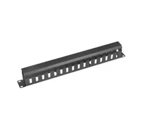 OEM 19" 1HE schwarze Montageplatte / Montageplatte / Metall / Durchgangsverriegelung / Tiefe 65 mm