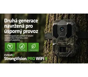Evolveo StrongVision PRO WiFi II / Kamera / PIR / IP65 / 4K-Video / WiFi / 10.000 mAh