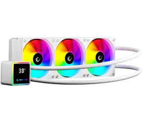 Rampage Infinite V360 weiß / AIO-CPU-Wasserkühlung / 360 mm / ARGB / Temperaturanzeige