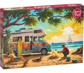 Cherry PAZZI Puzzle „Warten auf die Wellen“ / 1000 Teile / 70 x 50 cm