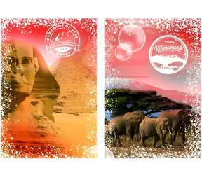GRAPHICS Puzzle Reise um die Welt: Ägypten und Kenia / 1000 Teile / 69 x 47,8 cm