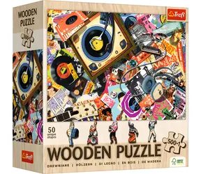 Trefl Holzpuzzle „In der Welt der Musik“ / 501 Teile / 37,5 x 25,4 cm