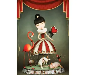 YAZZ Puzzle Karussellmädchen / 1000 Teile / 48 x 68 cm
