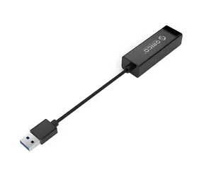 Orico UTJ-U3 schwarz / Netzwerkkarte / USB-A 3.0 / Gigabit-Ethernet
