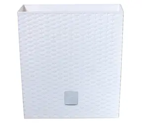 Prosperplast Rato Low weiß 17 cm / Blumentopf / Volumen 4 l / Höhe 17 cm / Kunststoff