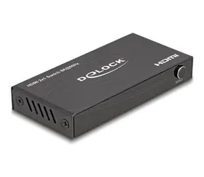 DeLock HDMI UHD Switch (2 x HDMI Eingang, 1 x HDMI Ausgang), schwarz